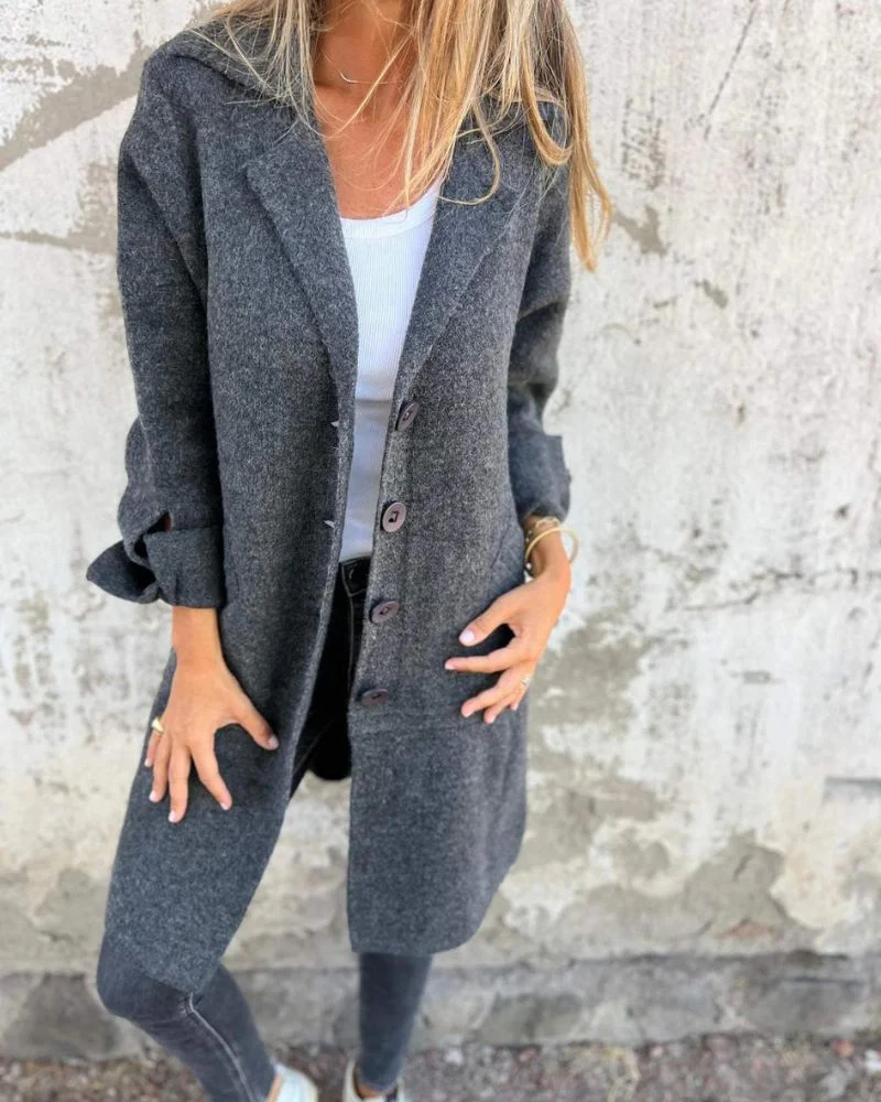 SORAYA™ | LONG CASUAL COAT - Image 2