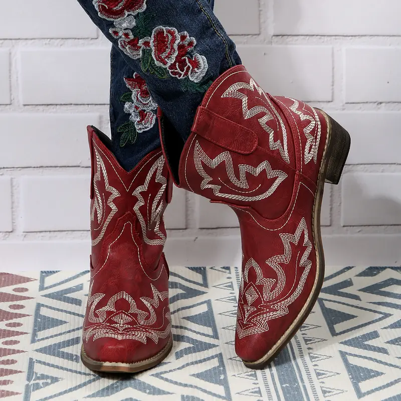 SORELLE™ VINTAGE FLORAL EMBROIDERED ANKLE BOOTS - Image 5