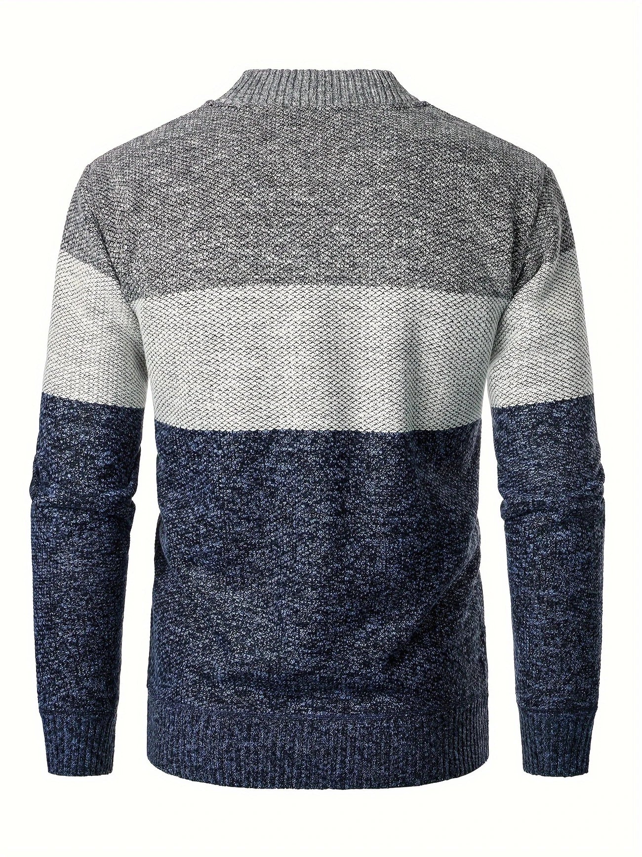 STONEVAULT EDGE™ — MEN’S HIGH NECK COLOR BLOCK FLEECE-KNIT SWEATER - Image 13