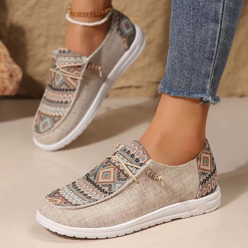 TALA | ETHNIC-PRINT OUTDOOR COMFORT LOAFERS - Image 4