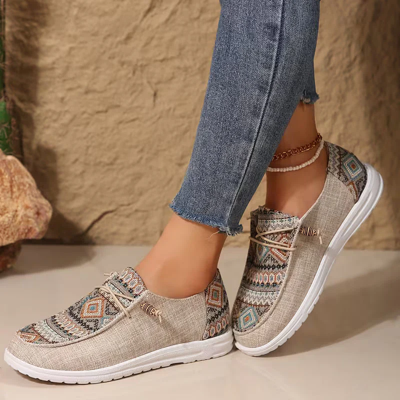 TALA | ETHNIC-PRINT OUTDOOR COMFORT LOAFERS - Image 6