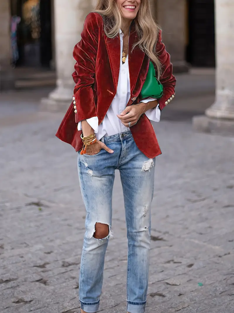 VALÉRIA™ VELVET BLAZER - Image 6