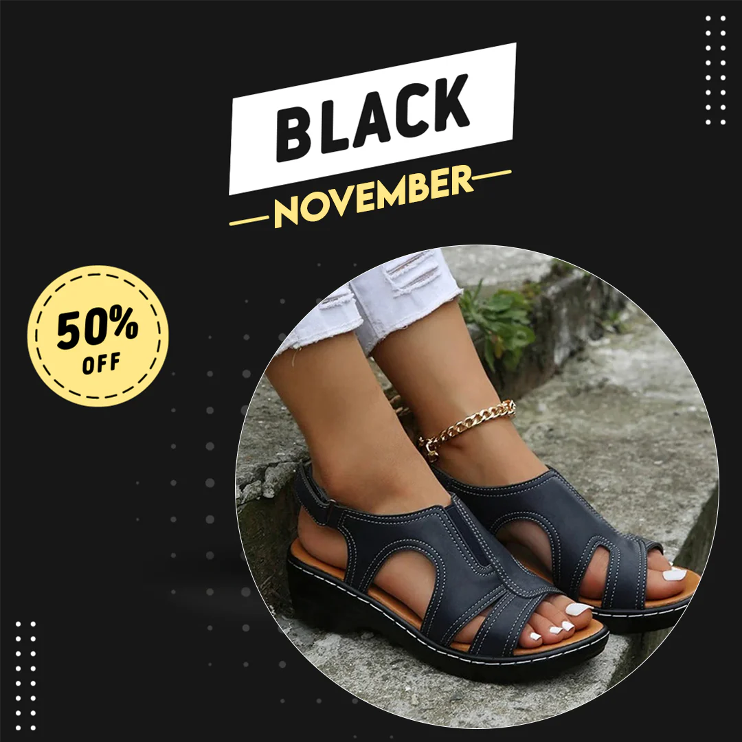 PREMIUM⢠ORTHOPEDIC LEATHER WEDGE SANDALS š NOVEMBER SALE - Image 11