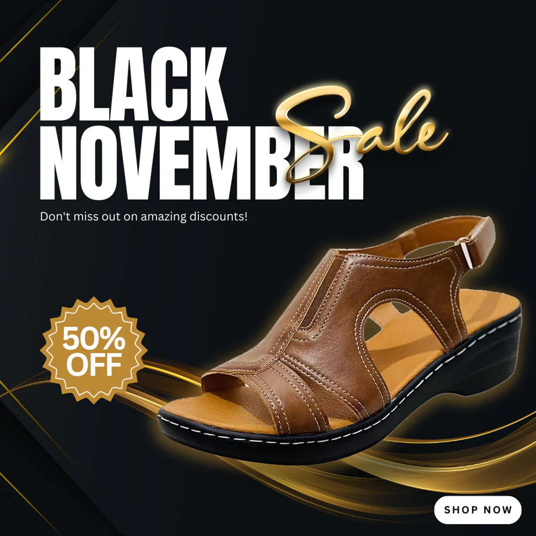 PREMIUM⢠ORTHOPEDIC LEATHER WEDGE SANDALS š NOVEMBER SALE - Image 12