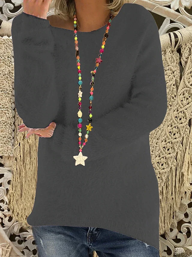 Women's Ribbed Boat-Neck Pullover - Image 5